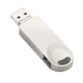 S29 3 in 1 64GB Micro USB + USB + 8 Pin Interface Metal Twister Flash Disk(Silver)