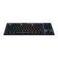 Logitech G913 TKL Wireless RGB Mechanical Gaming Keyboard, Tea Shaft (GL-Tactile)(Black)