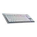 Logitech G913 TKL Wireless RGB Mechanical Gaming Keyboard (GL-Tactile)(White)