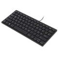 TT-A01 Ultra-thin Design Mini Wired Keyboard, German Version (Black)