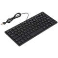 TT-A01 Ultra-thin Design Mini Wired Keyboard, French Version (Black)
