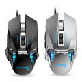 G535 Colorful Lighting Wired Macro Programming Mechanical Gaming Mouse (Silver)