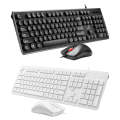 ZGB S500 Round Keycap Wired Keyboard + Mouse Set (Black)