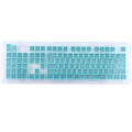 104 Keys Double Shot PBT Backlit Keycaps for Mechanical Keyboard (Mint Blue)