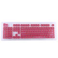 104 Keys Double Shot PBT Backlit Keycaps for Mechanical Keyboard(Red)