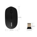 Beny M583 2.4GHz 1600DPI Fashionable Wireless Silent Mouse (Green)