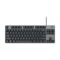 Logitech K835 Mini Mechanical Wired Keyboard, Red Shaft (Black)