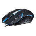Chasing Leopard V17 USB 2400DPI Four-speed Adjustable Line Pattern Wired Optical Gaming Mouse wit...
