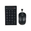 MC Saite MC-61CB 2.4GHz Wireless Mouse + 22 Keys Numeric Pan Keyboard with USB Receiver Set for C...