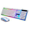 ZGB G21 1600 DPI Professional Wired Colorful Backlight Mechanical Feel Suspension Keyboard + Opti...