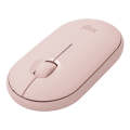 Logitech Pebble Cobblestone Shape Thin 3-keys 1000DPI Mute Wireless Bluetooth Optical Mouse, Wire...
