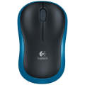 Logitech M185 2.4GHz 3-keys 1000DPI Wireless Optical Mouse, Wireless Range: 10m (Blue)
