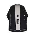 MZ-011 2.4GHz 1600DPI Wireless Rechargeable Optical Mouse with HUB Function(Black)