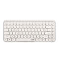 Ajazz 308I Tablet Mobile Phone Computer Household Office Wireless Keyboard(White)
