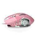 HXSJ X500 Glowing Wired Gaming Mouse 6-Keys 3200 DPI Adjustable Ergonomics Optical Mouse for Desk...