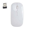 HXSJ M80 2.4GHz Wireless 1600DPI Three-speed Adjustable Optical Mute Mouse (White)