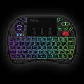 Rii X8 RT716 2.4GHz Mini Wireless QWERTY 71 Keys Keyboard, 2.5 inch Touchpad Combo with Backlight...