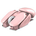 HXSJ T37 2.4GHz 1600dpi 3-modes Adjustable Wireless Mute Mouse (Pink)