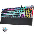 AULA F2088 108 Keys Mixed Light Plating Punk Mechanical Blue Switch Wired USB Gaming Keyboard wit...