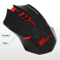 ET X-08 7-keys 2400DPI 2.4G Wireless Mute Gaming Mouse with USB Receiver & Colorful Backlight (Bl...