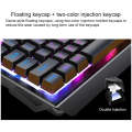 YINDIAO V2 Mechanical Feel Gaming Keyboard Mouse Set (Black Orange Yellow Light)