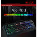 iMICE AK-400 USB Interface 104 Keys Wired Colorful Backlight Gaming Keyboard for Computer PC Lapt...