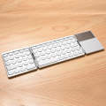 GK408 Three-fold Rechargeable Wireless Bluetooth Keyboard with Touchpad, Support Android / IOS / ...