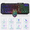 SHIPADOO D620 104-key Wired RGB Color Cracked Backlight Gaming Keyboard Mouse Kit for Laptop, PC