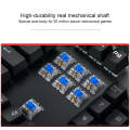 YINDIAO ZK-3 USB Mechanical Gaming Wired Keyboard, Blue Shaft (White)