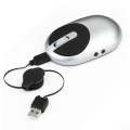 MZ-012 2.4G 1200 DPI Wireless Rechargeable Optical Mouse with 3 Ports USB HUB / Charging Dock(Sil...