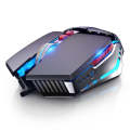 YINDIAO 3200DPI 4-modes Adjustable 7-keys RGB Light Wired Metal Mechanical Hard Core Macro Mouse,...