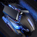 YINDIAO 3200DPI 4-modes Adjustable 7-keys RGB Light Wired Metal Mechanical Hard Core Macro Mouse,...