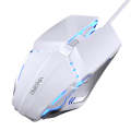 YINDIAO 6 Keys Gaming Office USB Mechanical Wired Mouse (White)