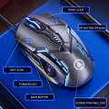 YINDIAO G5 3200DPI 4-modes Adjustable 6-keys RGB Light Wired Gaming Mouse (Grey)