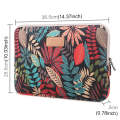 Lisen 14 inch Sleeve Case Colorful Leaves Zipper Briefcase Carrying Bag for Macbook, Samsung, Len...