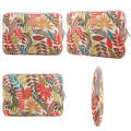 Sleeve Case Colorful Leaves Zipper Briefcase Carrying Bag for Macbook, Samsung, Lenovo, Sony, DEL...