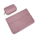 PU01S PU Leather Horizontal Invisible Magnetic Buckle Laptop Inner Bag for 14.1 inch laptops, wit...