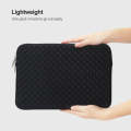 Diamond Texture Laptop Liner Bag, Size: 12-13 inch(Black)