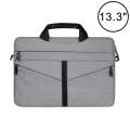 13.3 inch Breathable Wear-resistant Fashion Business Shoulder Handheld Zipper Laptop Bag with Sho...