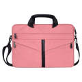 14.1 inch Breathable Wear-resistant Fashion Business Shoulder Handheld Zipper Laptop Bag with Sho...