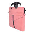 14.1 inch Breathable Wear-resistant Fashion Business Shoulder Handheld Zipper Laptop Bag with Sho...