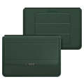 4 in 1 Universal Laptop Holder PU Waterproof Protection Wrist Laptop Bag, Size: 17 inch(Dark Green)