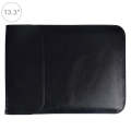 13.3 inch PU + Nylon Laptop Bag Case Sleeve Notebook Carry Bag, For MacBook, Samsung, Xiaomi, Len...