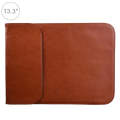 13.3 inch PU + Nylon Laptop Bag Case Sleeve Notebook Carry Bag, For MacBook, Samsung, Xiaomi, Len...