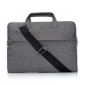 Portable One Shoulder Handheld Zipper Laptop Bag, For 15.4 inch and Below Macbook, Samsung, Lenov...