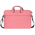 ST01S Waterproof Oxford Cloth Hidden Portable Strap One-shoulder Handbag for 13.3 inch Laptops(Pink)