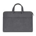 ST06 Waterproof PU Leather Zipper Hidden Portable Strap One-shoulder Handbag for 13.3 inch Laptop...