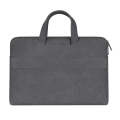 ST06 Waterproof PU Leather Zipper Hidden Portable Strap One-shoulder Handbag for 14.1 inch Laptop...