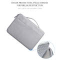 Oxford Cloth Waterproof Laptop Handbag for 15.4 inch Laptops, with Trunk Trolley Strap(Grey)