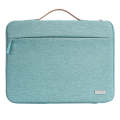 For 16 inch Laptop Zipper Waterproof  Handheld Sleeve Bag (Green)